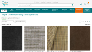 Online Fabric Store - Vinyl & Leather Upholstery Fabrics