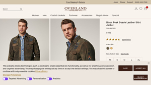 Overland - Bison Peak Suede Leather Shirt Jacket