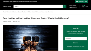 Overlook Boots - Faux Leather vs Real Leather Shoes