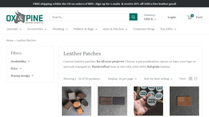 Oxand Pine - Custom Leather Patches