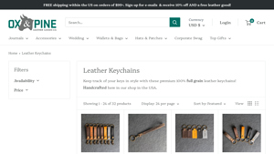 Ox & Pine - Custom Leather Keychains