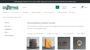 Ox & Pine - Personalized Leather Gifts