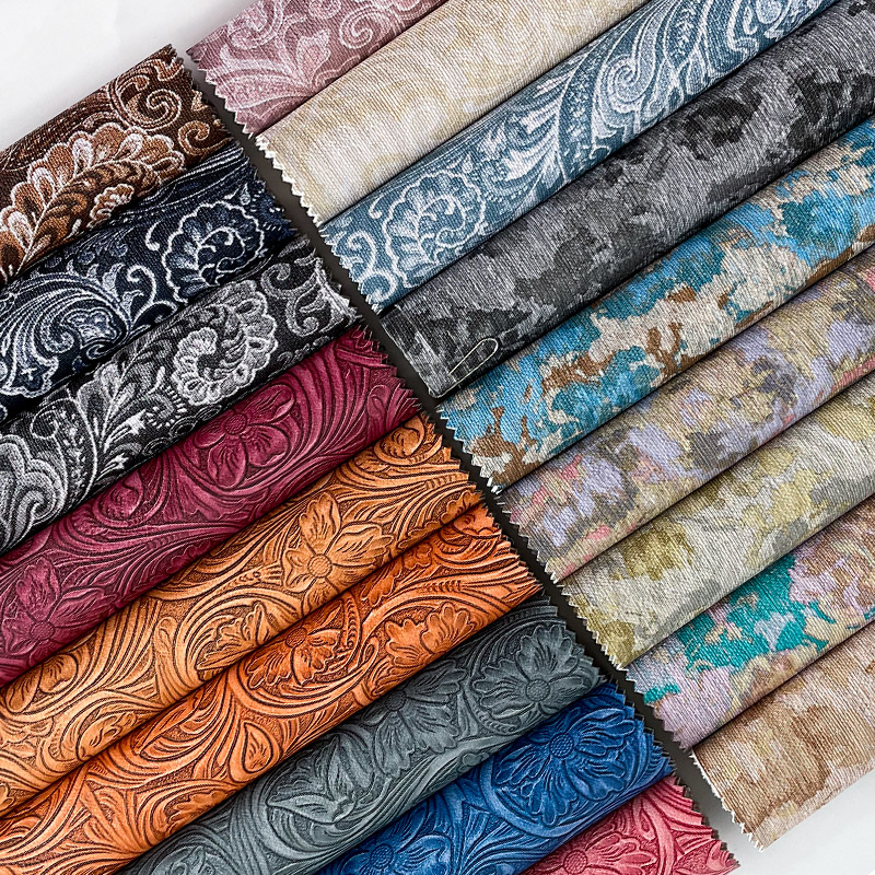An application scenario or product detail of patterned leatherette - Image 14