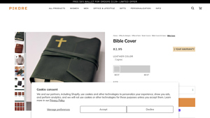 Pikore - Personalized Leather Bible Covers