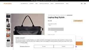 Pikore - Personalized Leather Laptop Bag