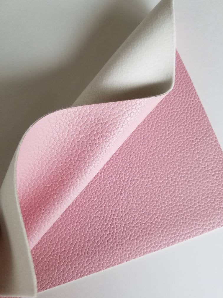 An application scenario or product detail of pink faux leather fabric - Image 6