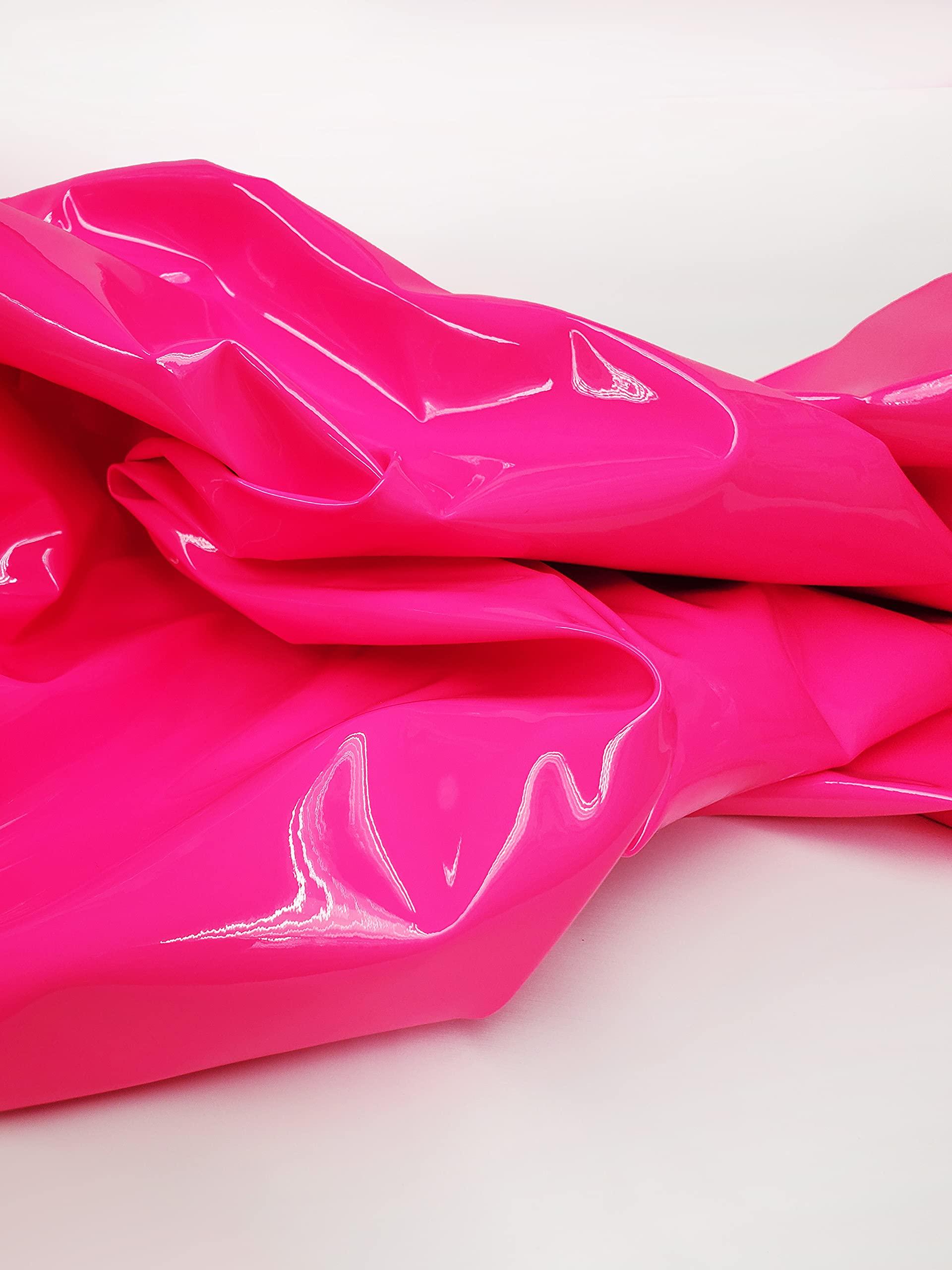 An application scenario or product detail of pink faux leather fabric - Image 9
