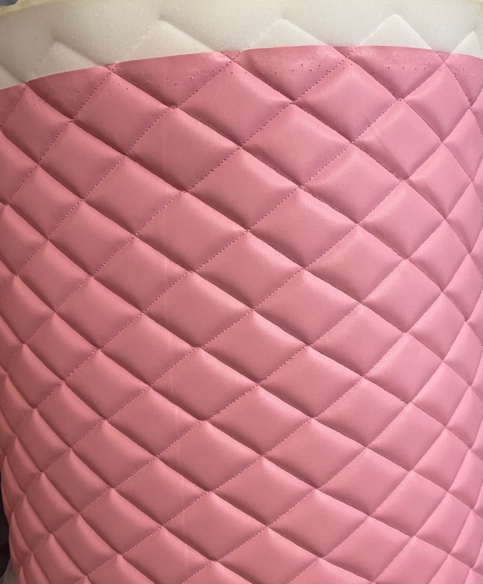 An application scenario or product detail of pink faux leather fabric - Image 11
