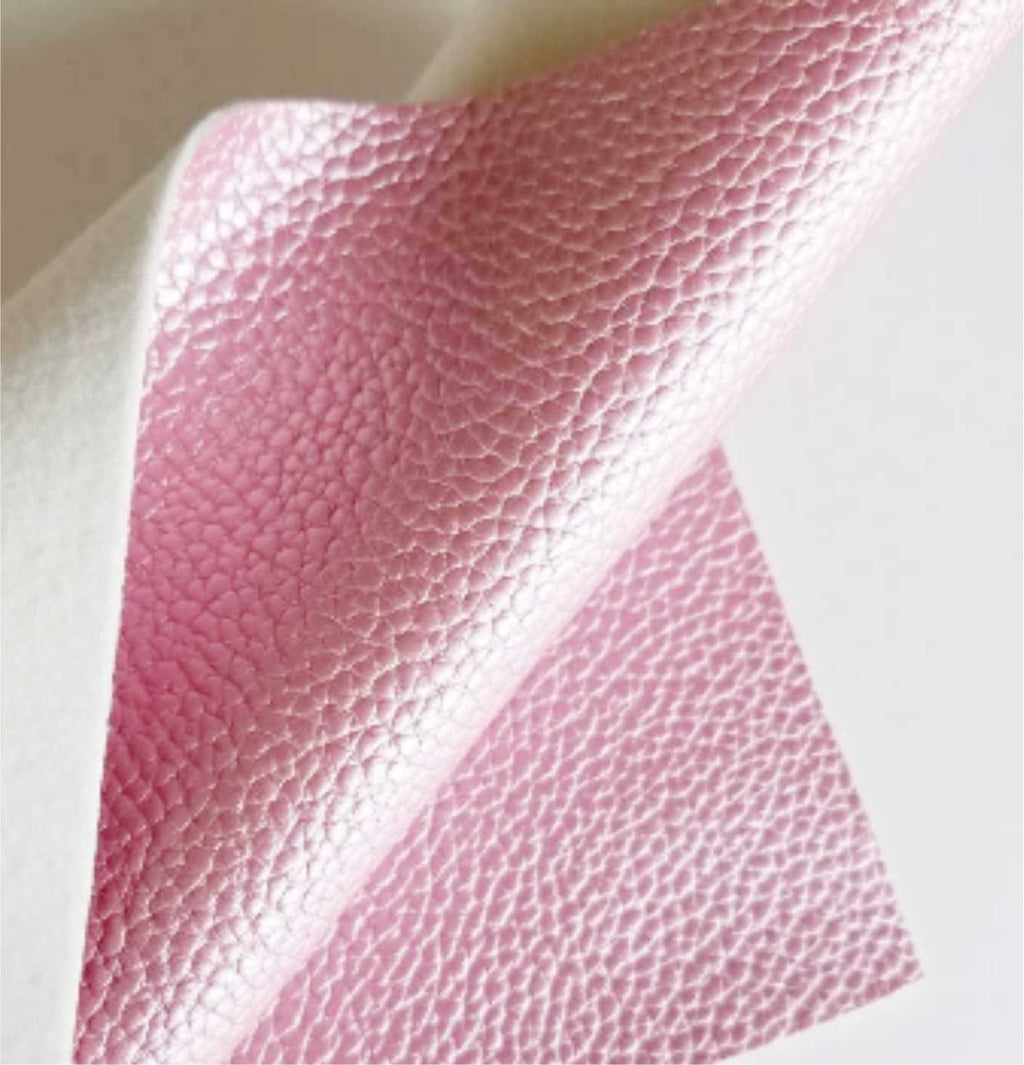 An application scenario or product detail of pink faux leather fabric - Image 13