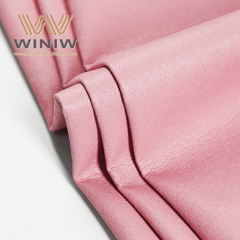 An application scenario or product detail of pink leather fabric - Image 4
