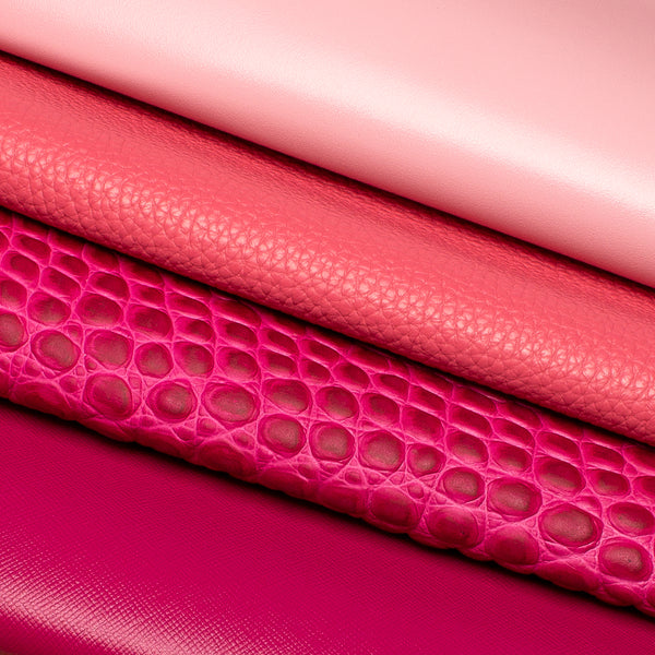 An application scenario or product detail of pink leather fabric - Image 6