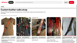 Custom Leather Radio Strap - Firefighter Essential