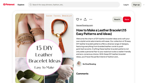 Pinterest - DIY Leather Bracelet Ideas