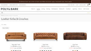 Poly and Bark - Napa 88.5” Sofa