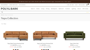 Poly and Bark - Napa Sectional Sofa
