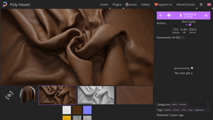 Poly Haven - Brown Leather Texture