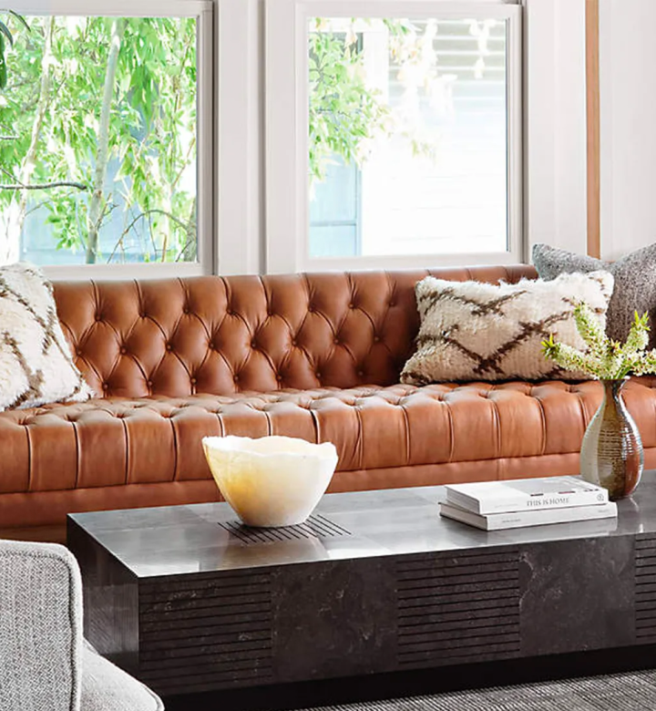 An application scenario or product detail of polyurethane leather sofa - Image 12
