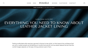 Poshele - Leather Jacket Linings