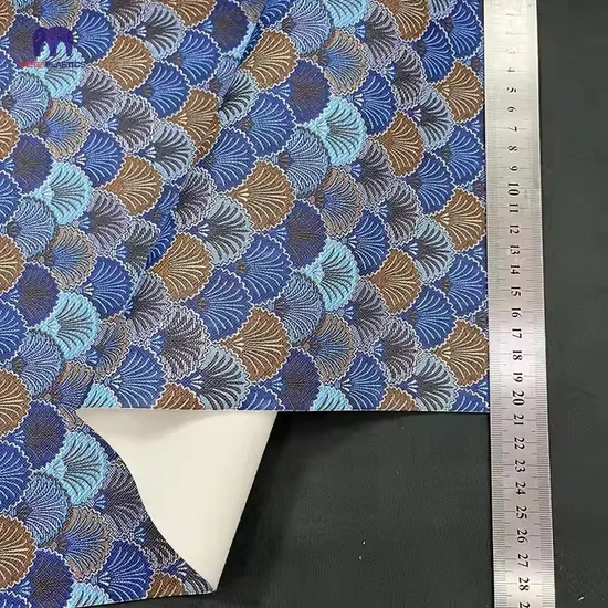 An application scenario or product detail of printed leather fabric - Image 9