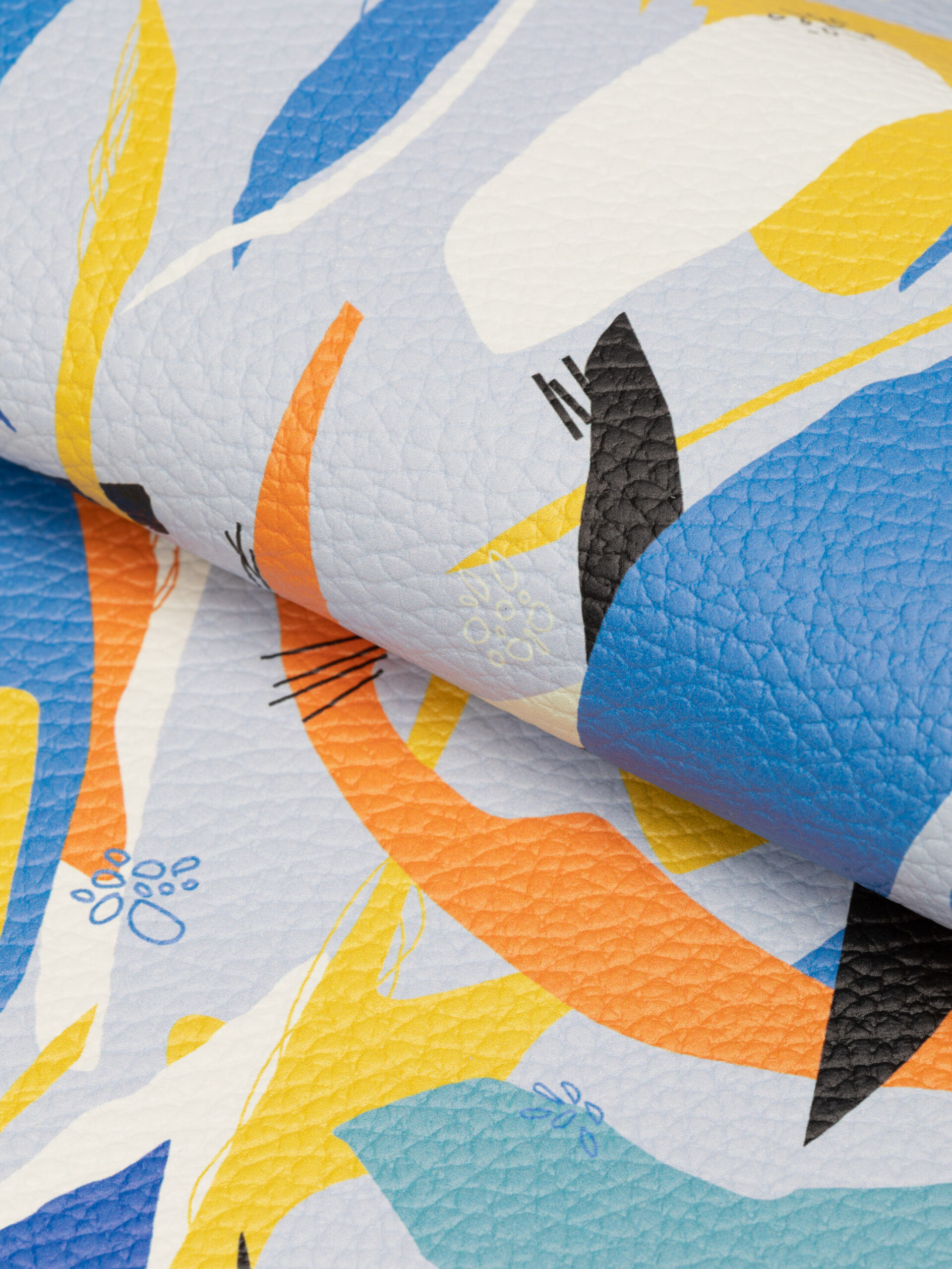 An application scenario or product detail of printed leather fabric - Image 17