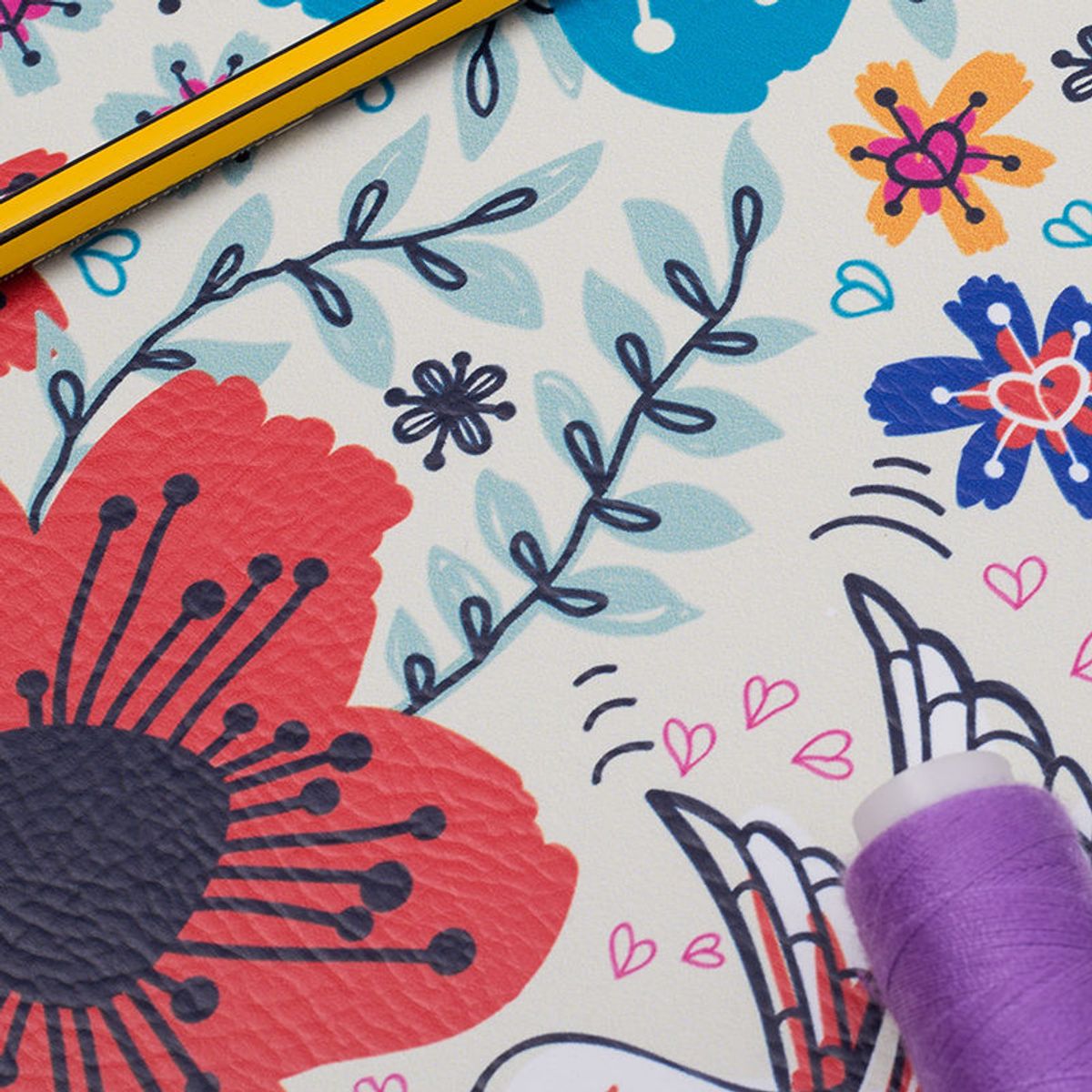 An application scenario or product detail of printed leather fabric - Image 18