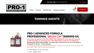 Pro1 Performance Chemicals - Leather Tanning Solutions