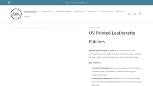 Proof Engraving - UV Printed Leatherette Patches