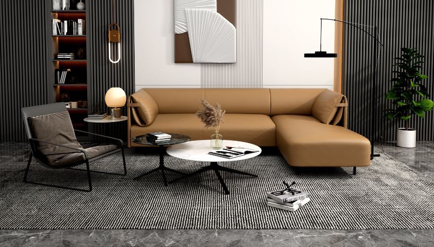 An application scenario or product detail of pu sofa leather - Image 11