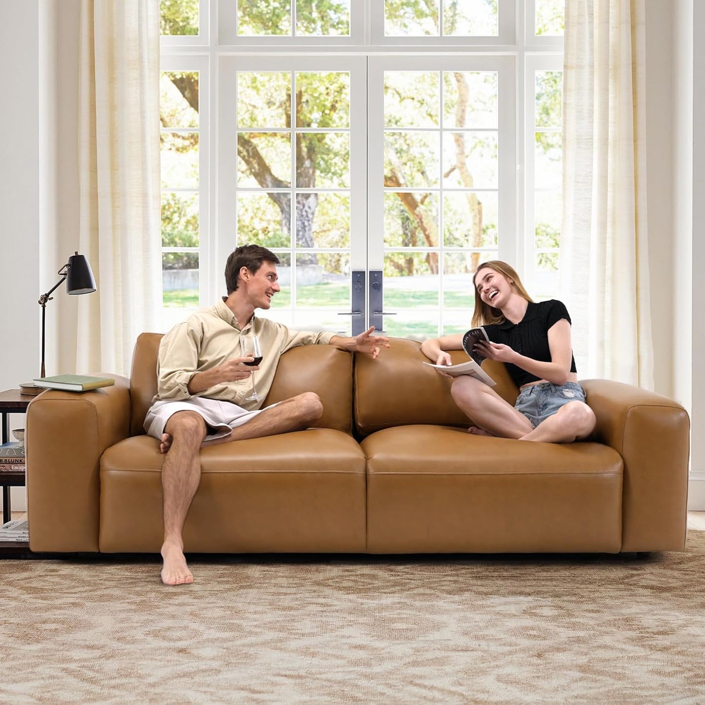 An application scenario or product detail of pu sofa leather - Image 17