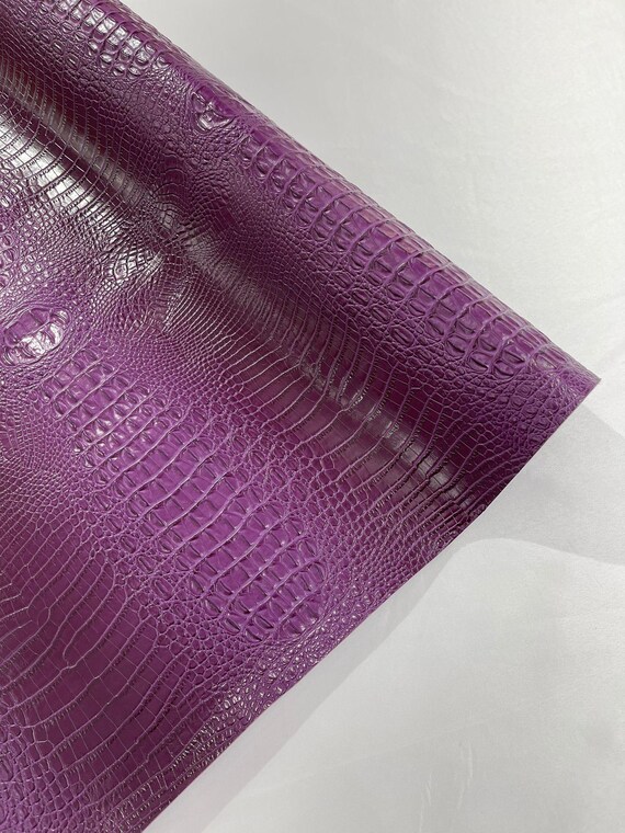 An application scenario or product detail of purple faux leather fabric - Image 17