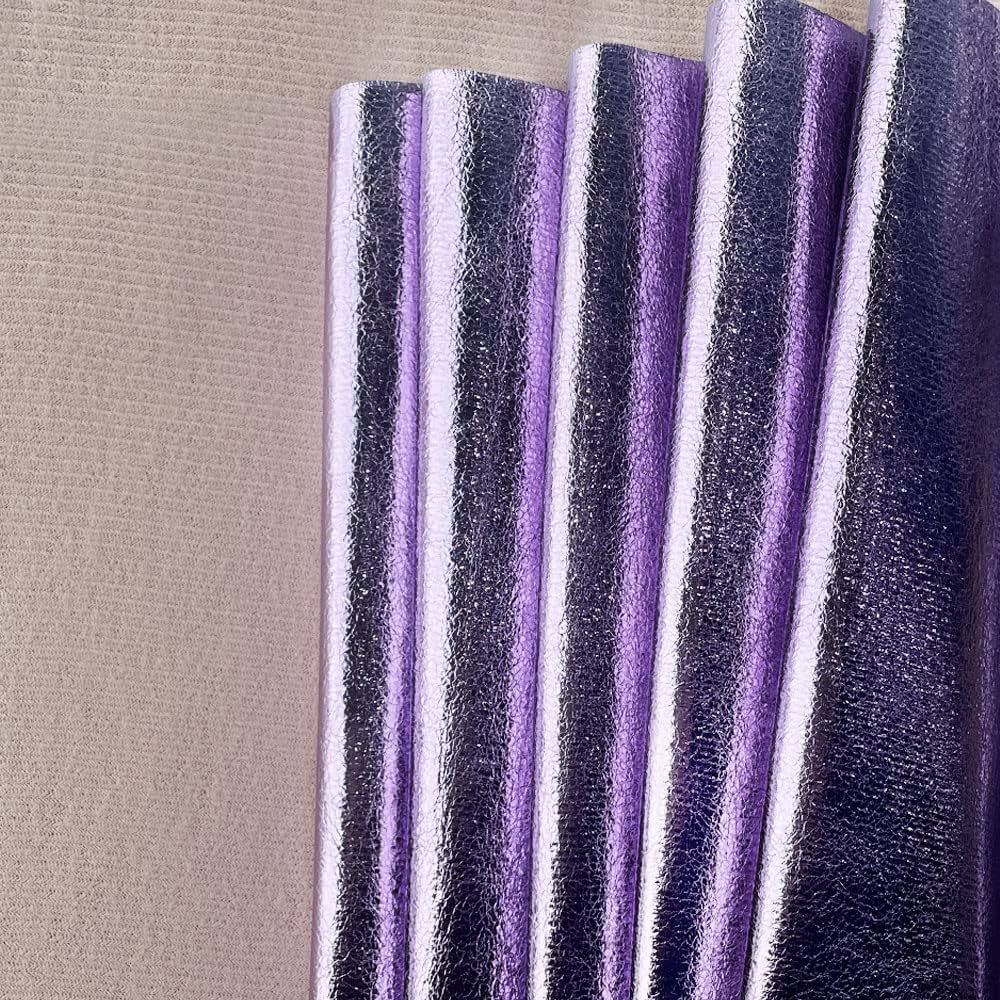 An application scenario or product detail of purple leather fabric - Image 11