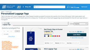 Quality Logo Products - Personalized Luggage Tags