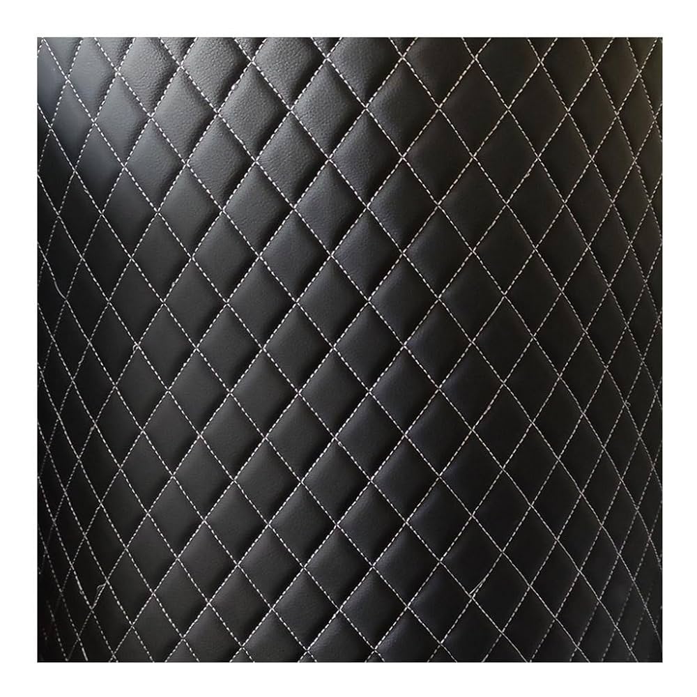 An application scenario or product detail of quilted leather fabric - Image 4