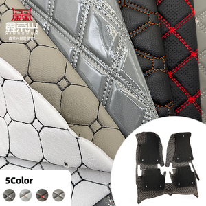 An application scenario or product detail of quilted leather fabric - Image 12