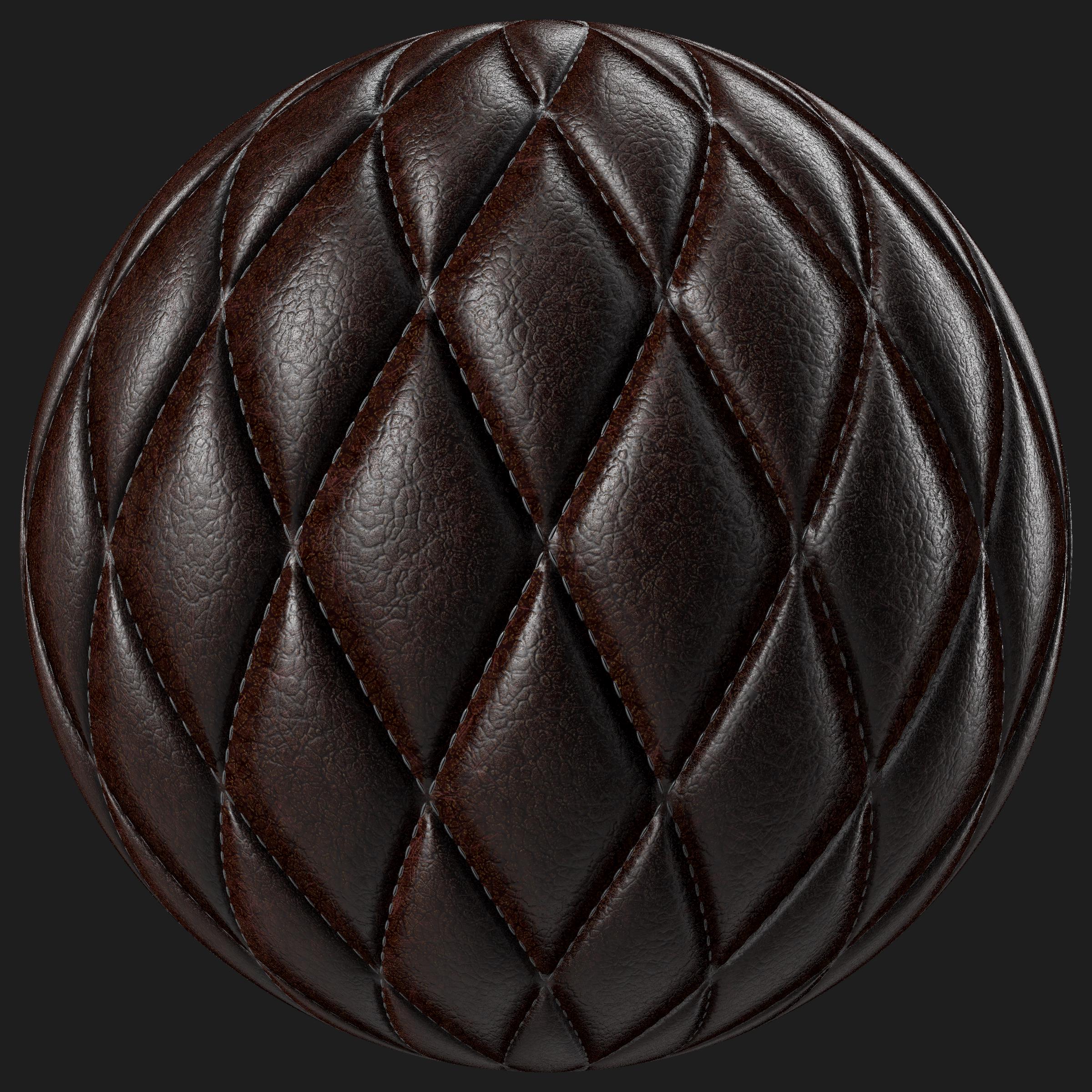 An application scenario or product detail of quilted leather fabric - Image 16