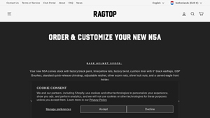 Ragtop Fire - Custom N5A Leather Helmet