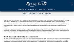 Real Leather - Sustainable Durability