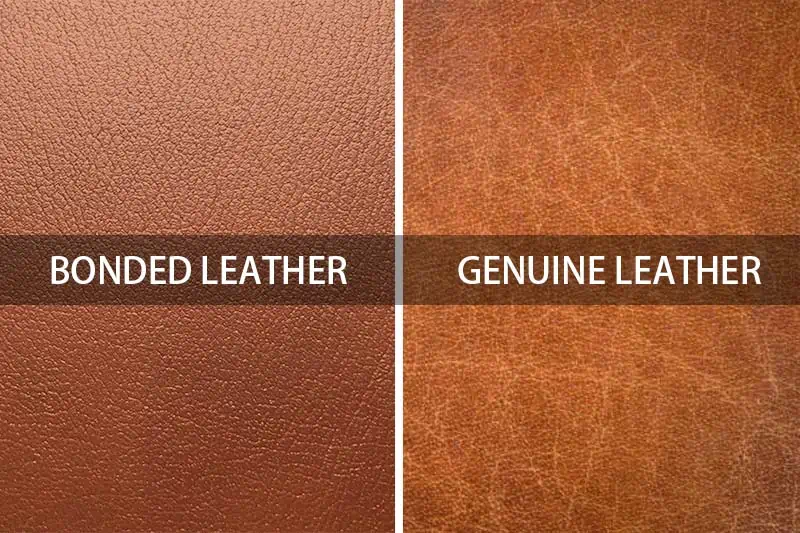 An application scenario or product detail of recycled leather vs bonded leather - Image 1