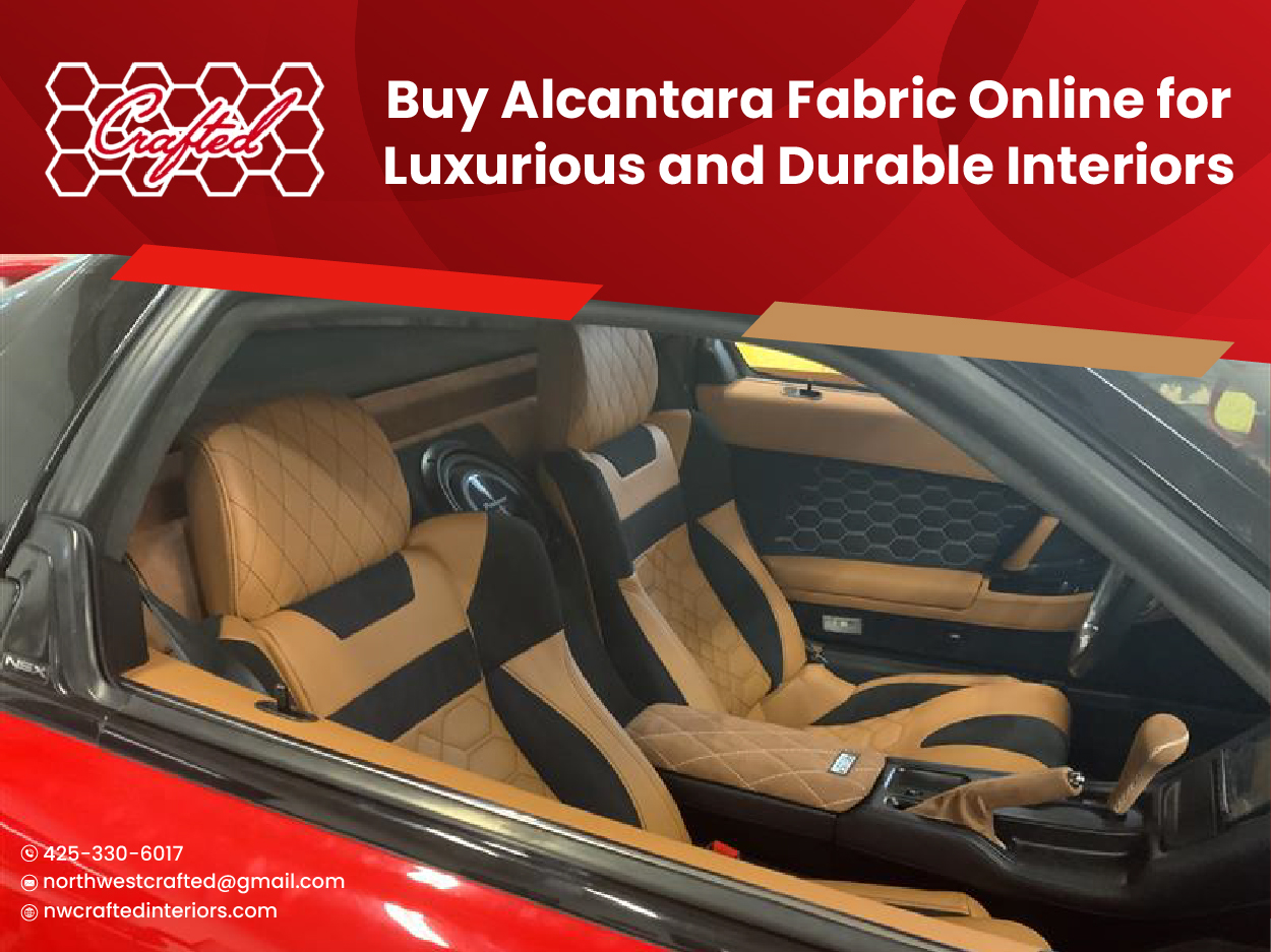 An application scenario or product detail of red alcantara material - Image 10