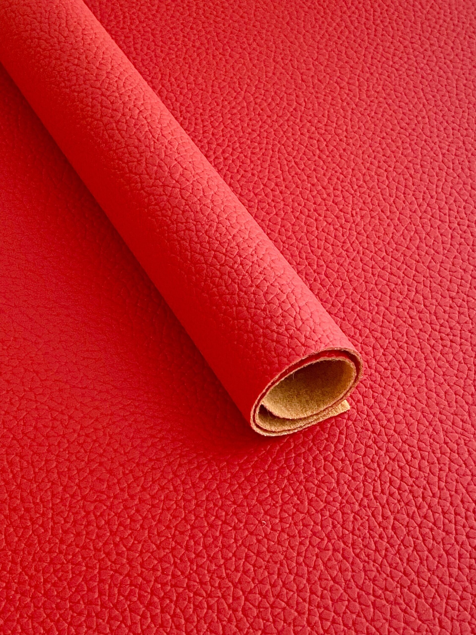 An application scenario or product detail of red fake leather fabric - Image 16