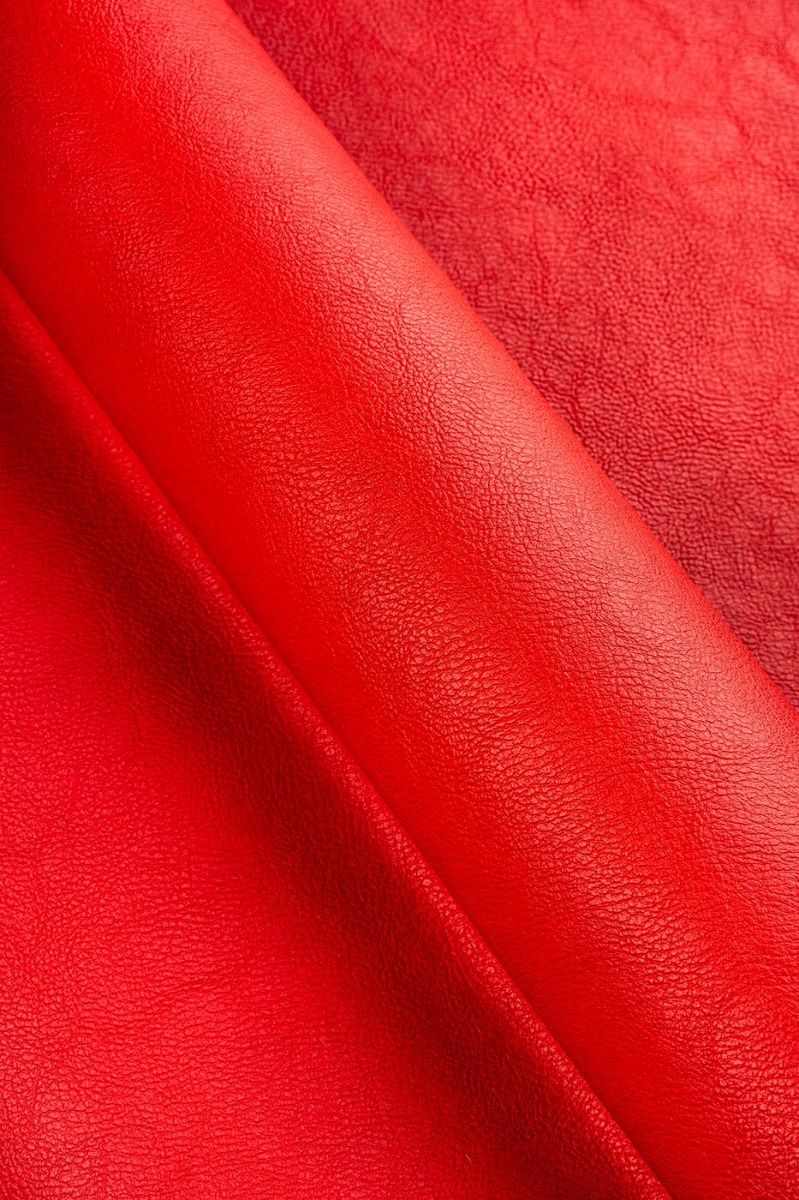 An application scenario or product detail of red faux leather fabric - Image 15