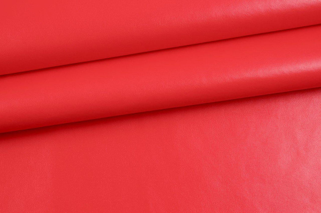 An application scenario or product detail of red faux leather fabric - Image 21