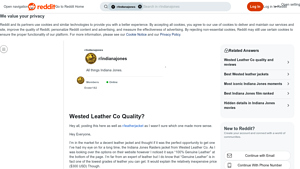 Wested Leather Co - Indiana Jones Raiders Jacket