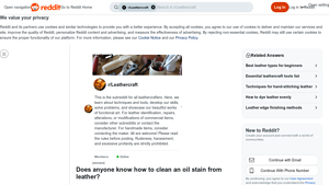 Reddit - Leather Care Essentials