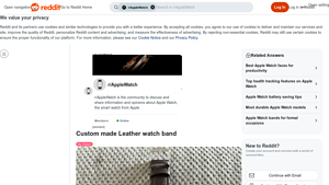 Custom Leather Bands - Apple Watch