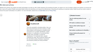 Reddit - Leather Care Products