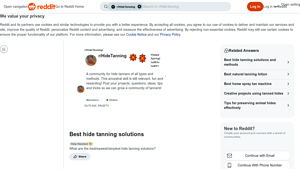 Reddit - Tanning Solutions