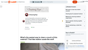 Reddit - Cleaning Tips