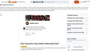Reddit - Faux Leather Battle Jackets