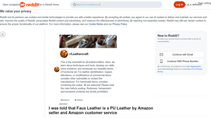 Reddit - Faux Leather Overview